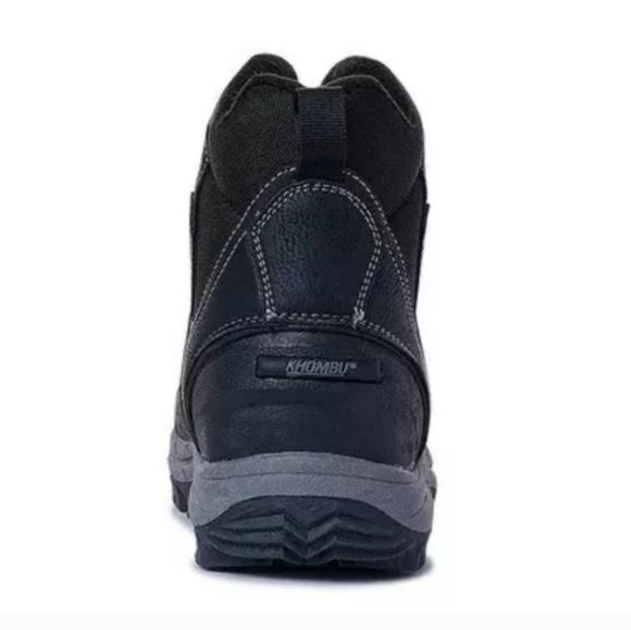 Khombu Men's Mason Run Waterproof Zip-up Hiker Boots Black New - Picture 4 of 9